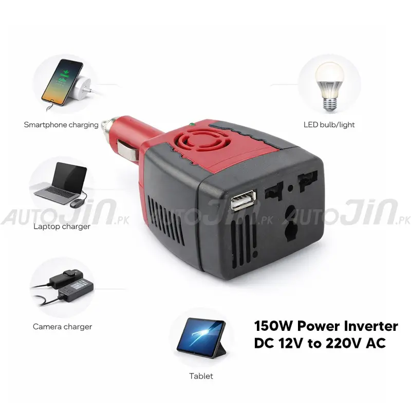 150W Portable Car Power Inverter – Dc To Ac Converter 1