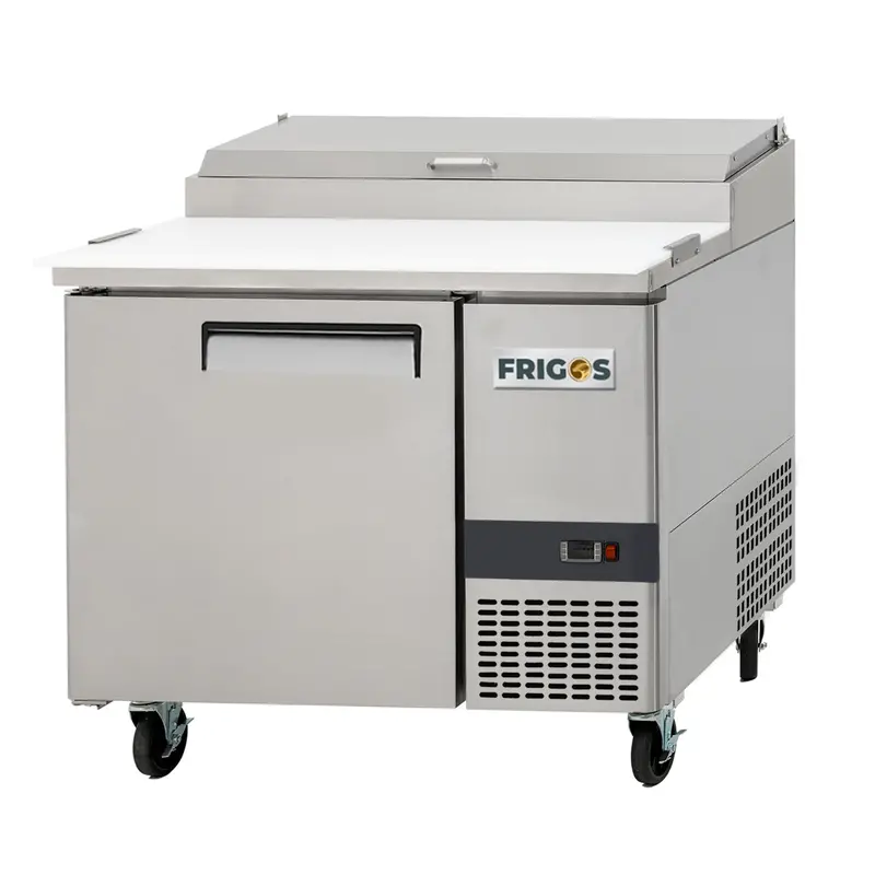 44" Single-Door Pizza Prep Table Refrigerator | Frigos Premium Fgp-Pz-1D 1