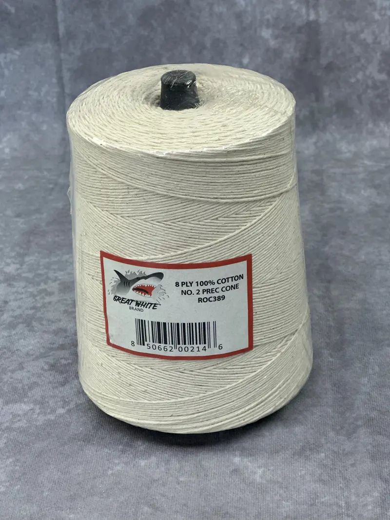 8-Ply Cotton Twine Cone – 1 Roll, Balanced Strength For General Use 1