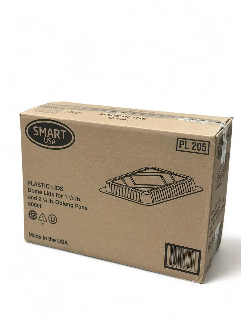 8" X 6" Dome Lid (Lid25) – Fits 1.5–2.25 Lb Containers, 500 Ct 1