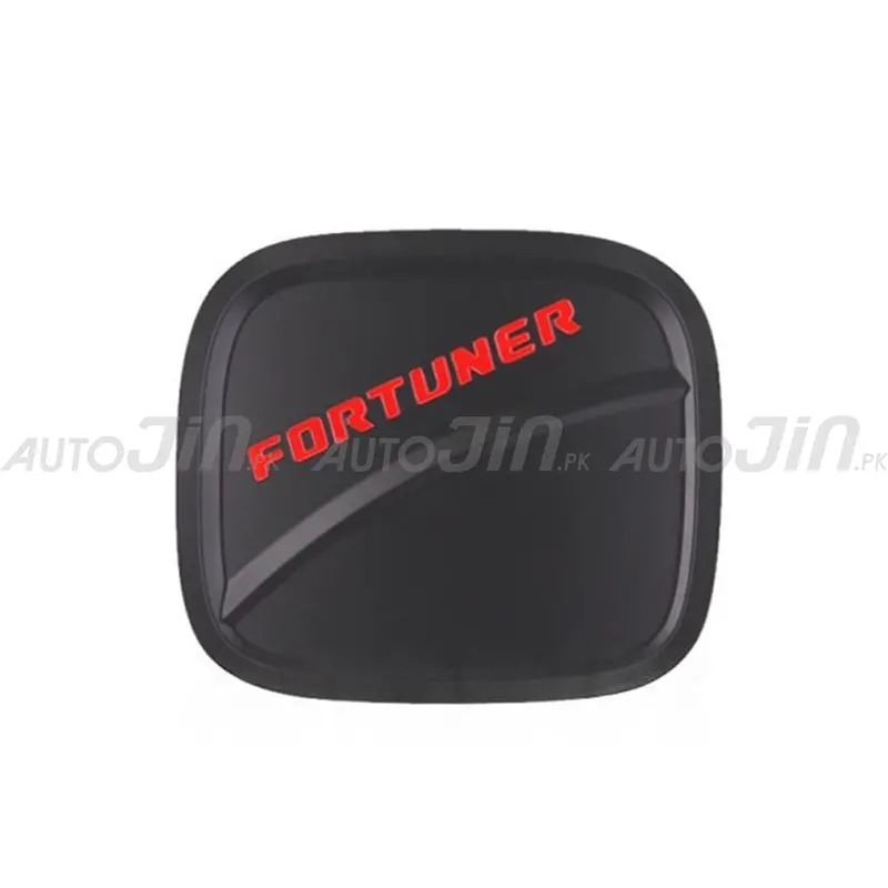 Black Fuel Cap Cover Accessory For Toyota Fortuner (2016–2020) 1