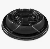Black Reclosable Dome Lid For Hot Cups – Opt316 Compatible 1