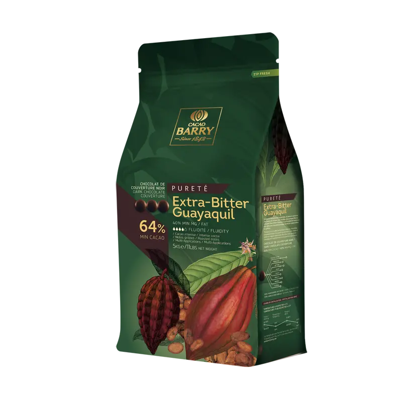 Cacao Barry Extra-Bitter Guayaquil Dark Couverture Chocolate – 64% Cacao 1