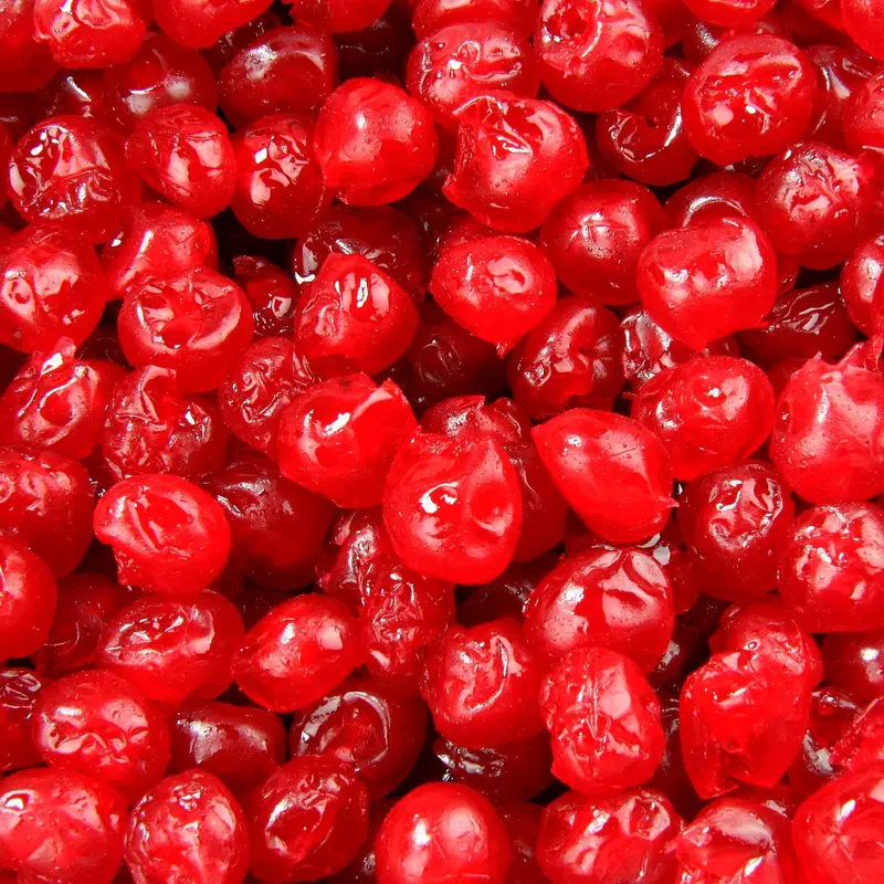 Candied Red Cherries – Whole, 30 Lb Case 1