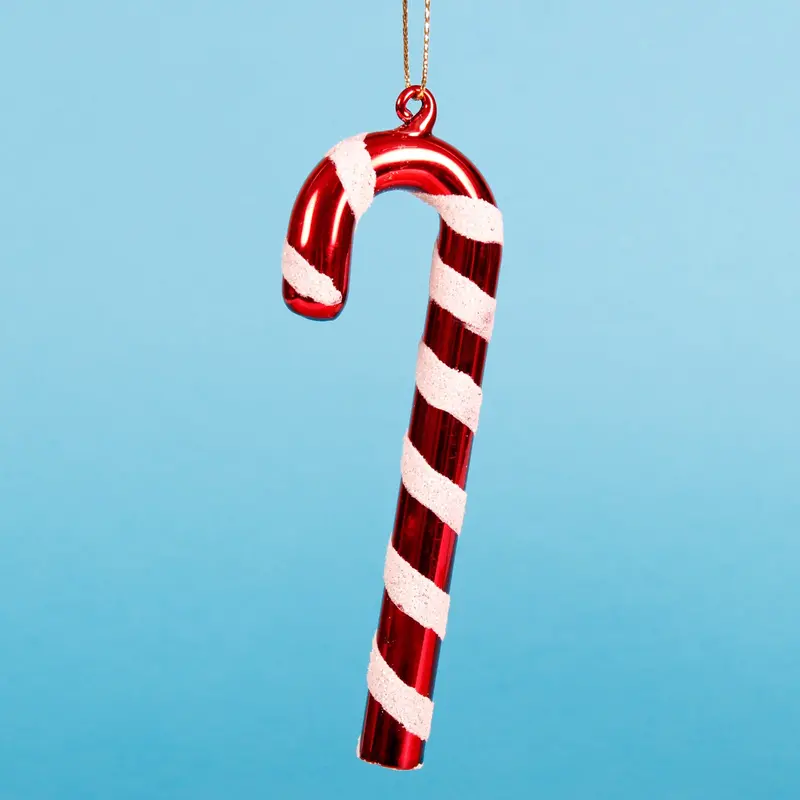 Candy Cane–Inspired Festive Hanging Bauble 1
