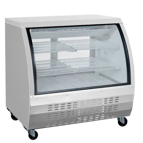 Coldline Dc48-Ss 48-Inch Stainless Steel Curved-Glass Deli Display Refrigerator 1