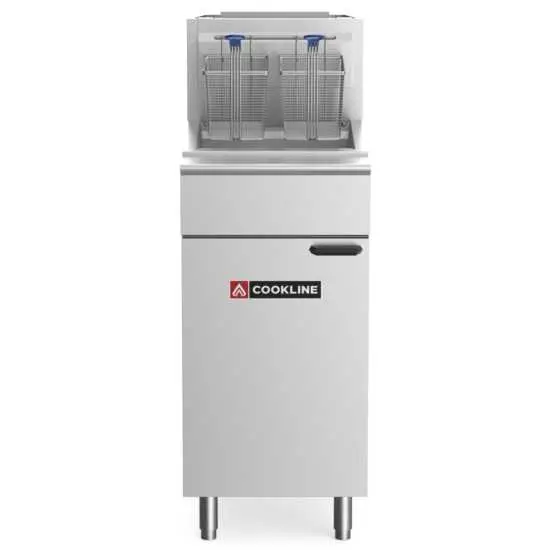 Cookline Cf40-Ng 40-Pound Natural Gas Deep Fryer – 90K Btu Commercial Unit 1