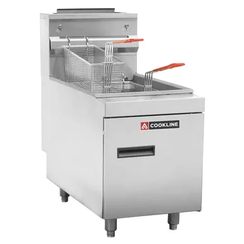Cookline Ctf3 Natural Gas Countertop Fryer – 35 Lb Capacity, 66,000 Btu Stainless Steel 1