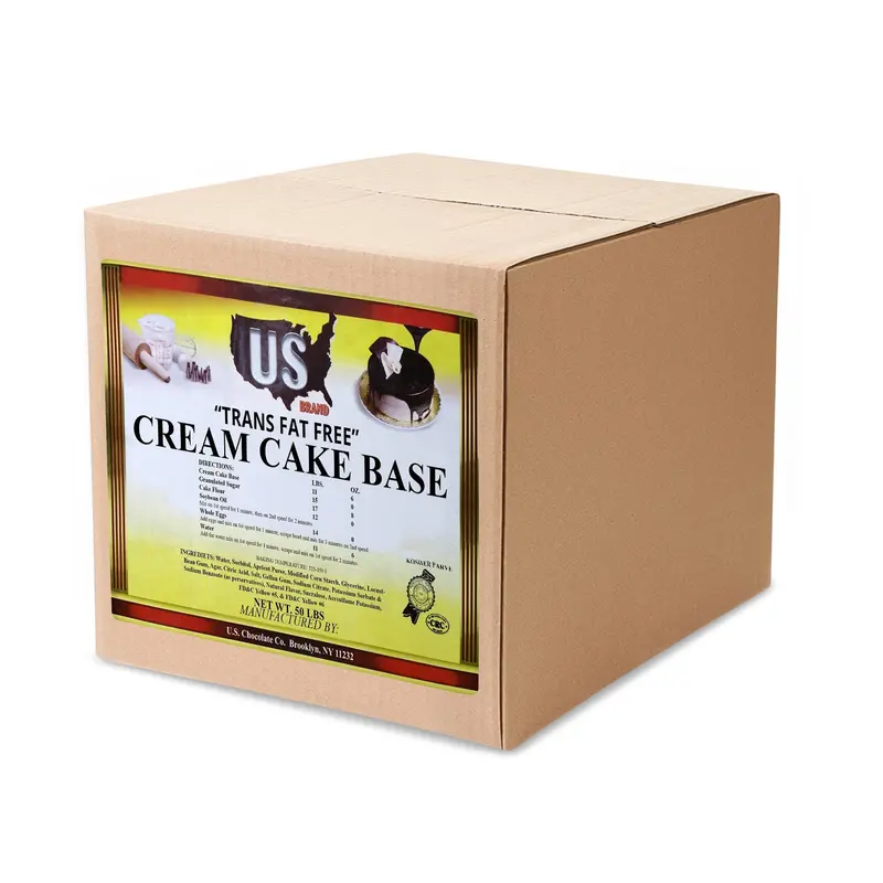 Cream Cake Base – Zero Trans Fat Formula, 50 Lb Bulk Container For Professional Bakers 1