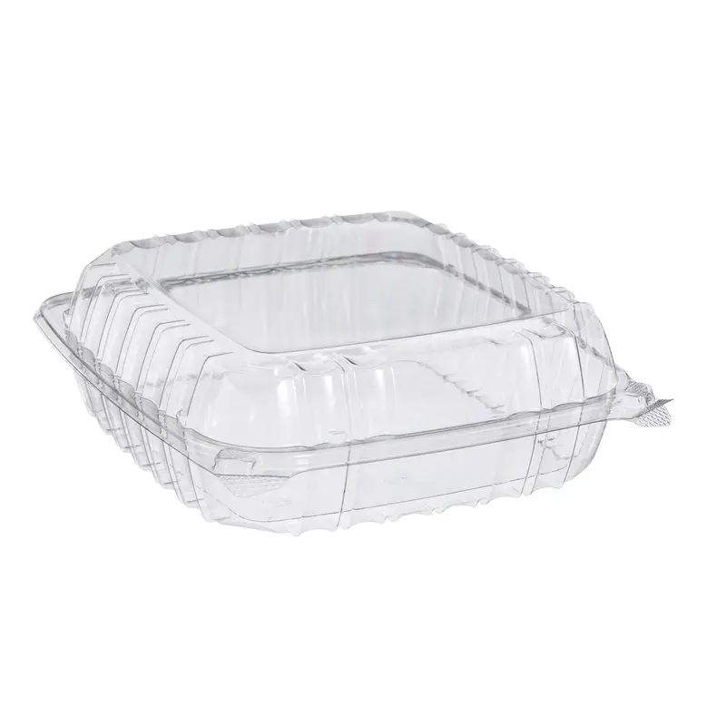 Deep Clear Hinged Tray – 9.38" × 6.75" × 3" (250 Ct) 1