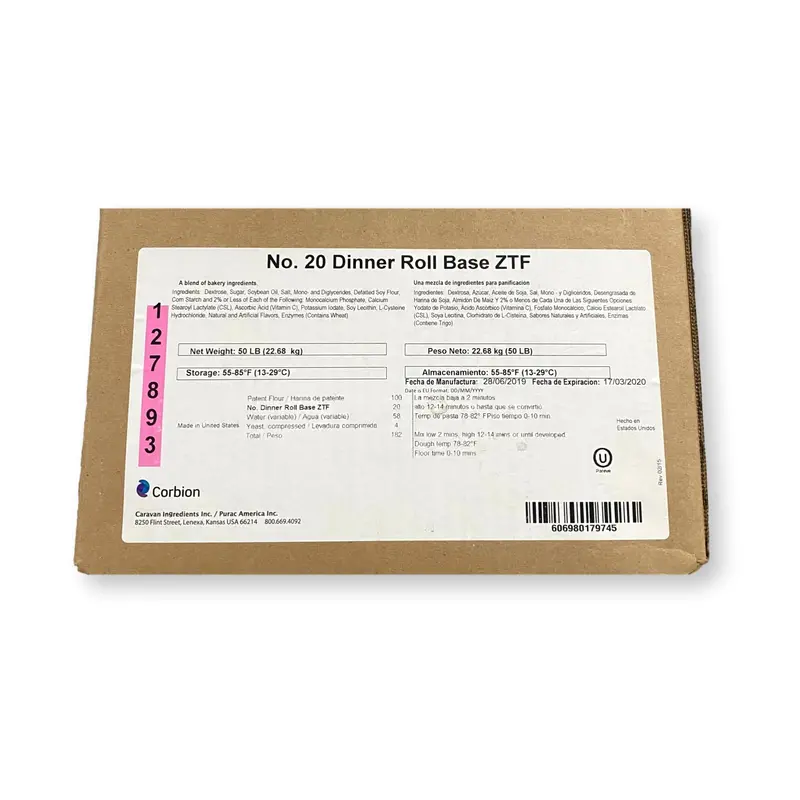 Dinner Roll Dough Base – Zero-Trans-Fat Formula (Ztf) 1