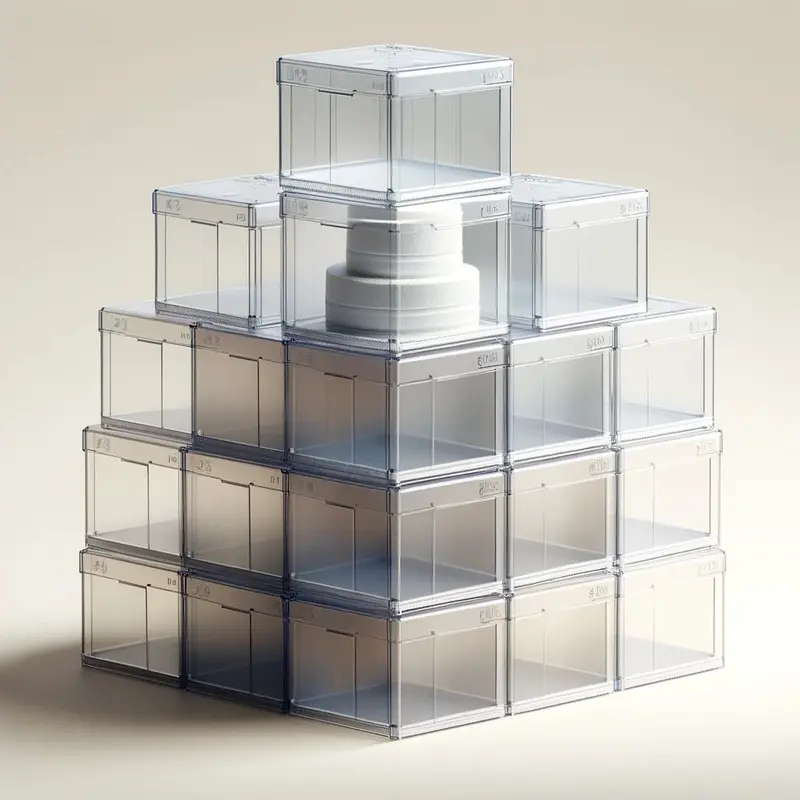 Flex-Fit Cake Box – 10″ × 10″ × 8.5″, 25-Count Pack 1