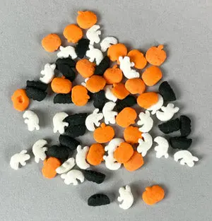 Halloween Ghost, Bat & Pumpkin Candy Quins – 4.8 Lb Bag 1