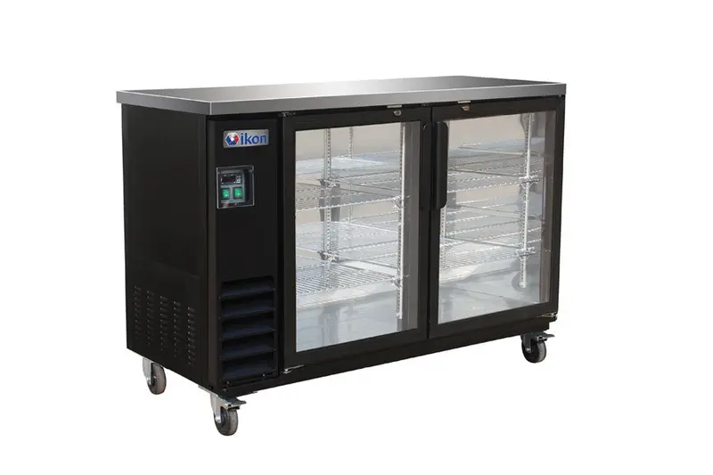 Ikon Ibb-61-2G-24Sd Sliding-Door Back Bar Refrigerator With Dual Glass Doors 1