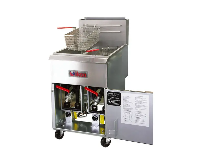 Ikon Igf-40/40 Natural Gas Fryer – Dual 40-Lb Capacity Deep Fryer (Ng) 1