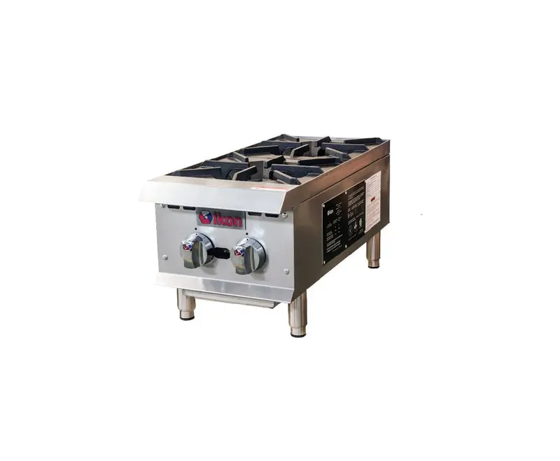 Ikon Ihp-2-12 Gas Hot Plate – 12-Inch 2-Burner Countertop Gas Cooktop 1