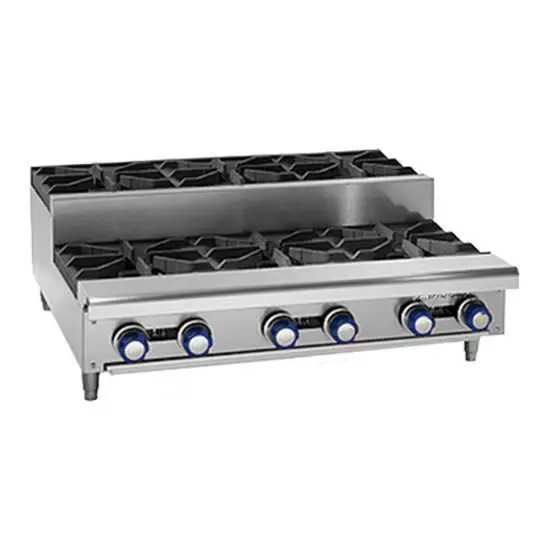 Imperial Ihpa-4-24Su-Lp 24-Inch 4-Burner Step-Up Liquid Propane Countertop Hotplate 1