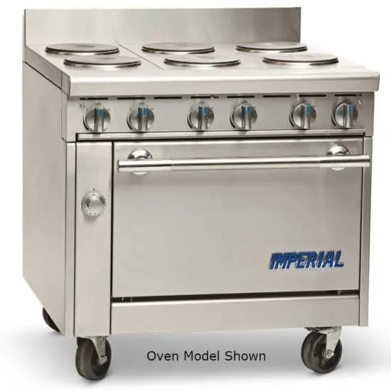 Imperial Ihr-6-E-M 36" Modular Electric Countertop Range – Six Round Elements (208V) 1