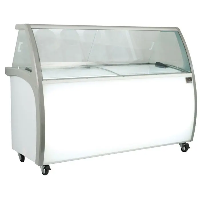 Kelvinator Kcicdc10Fh 73-Inch Mobile Ice Cream Dipping Cabinet – White, Supports Ten 3-Gallon Tubs 1