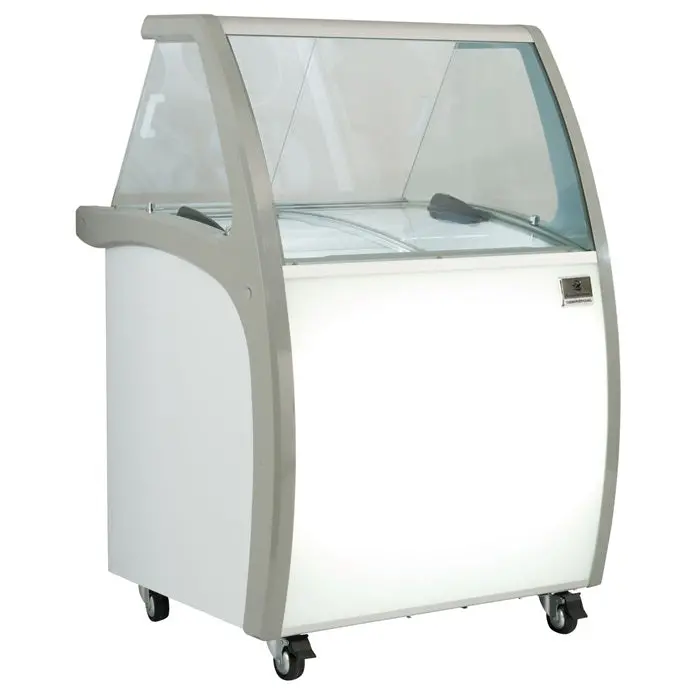Kelvinator Kcicdc4Fh 38-Inch Mobile Ice Cream Dipping Cabinet – White, Fits Four 3-Gallon Tubs 1