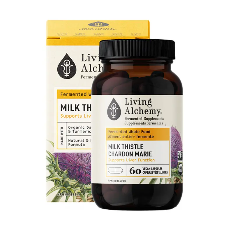 Living Alchemy Milk Thistle – Organic, Fermented Liver Detox & Protection Formula 1