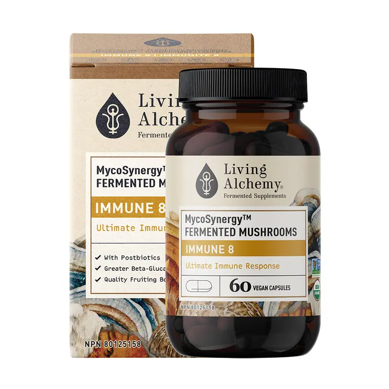 Living Alchemy Mycosynergy Immune 8 – Eight-Strain Organic Mushroom Immunity Complex 1