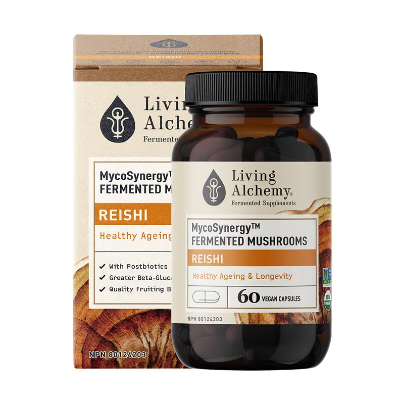Living Alchemy Mycosynergy Reishi – Organic Dual-Extract Mushroom For Calm Resilience 1