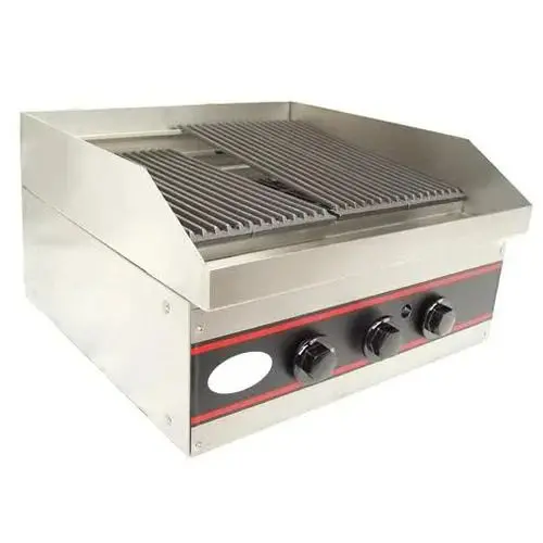 L&J Gcb12 12" Gas Charbroiler – Lava Rock Heating System, 20,000 Btu Output 1