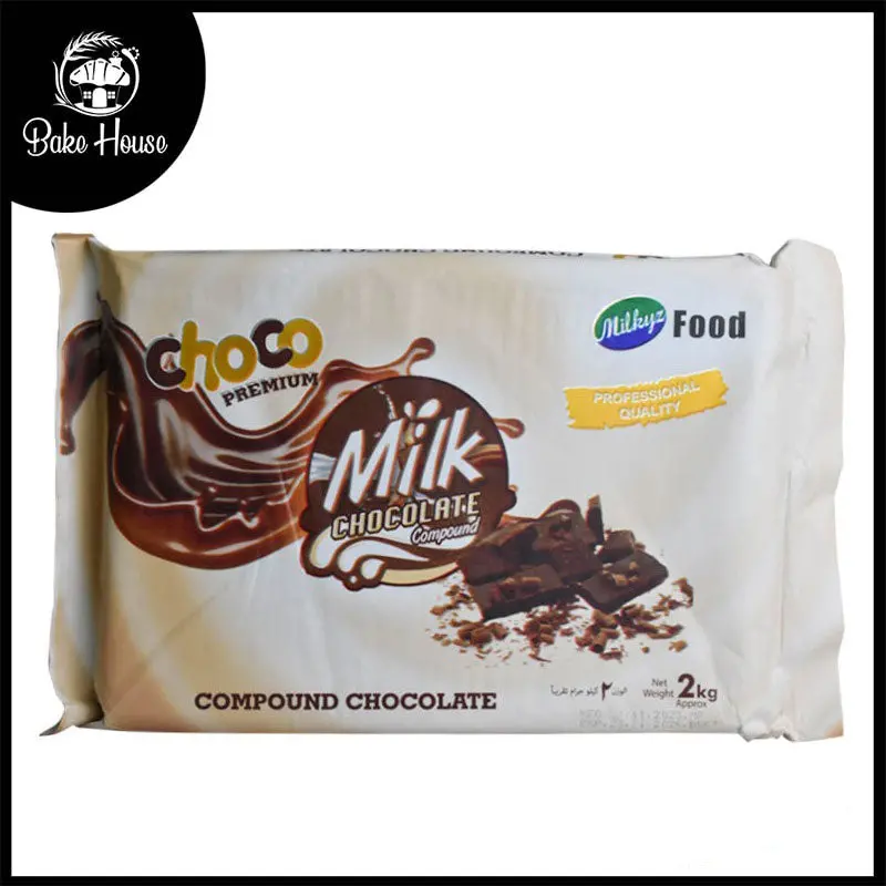 Milkyz Premium Milk Chocolate Compound – 2Kg Smooth Melting Baking Base 1