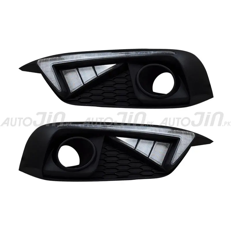 Nike-Inspired Drl & Fog Light Covers For Honda Civic (2016–2021) 1