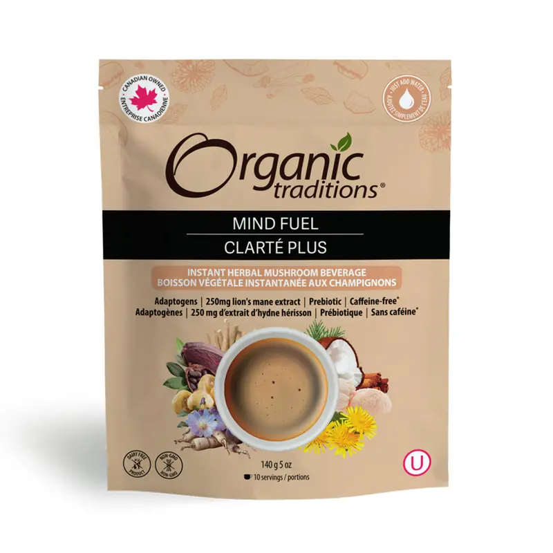 Organic Traditions Mind Fuel – Instant Mushroom Elixir With Lion’S Mane & Cordyceps 1