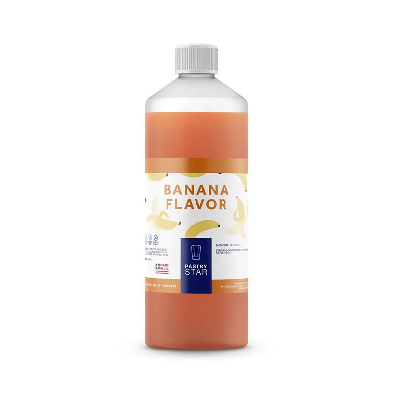 Pastrystar Banana Flavoring – 9 Bottles × 35 Oz (Case) 1