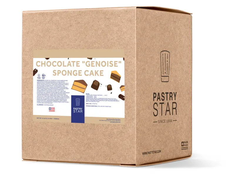 Pastrystar Chocolate Genoise Sponge Cake Mix – 25 Lb 1