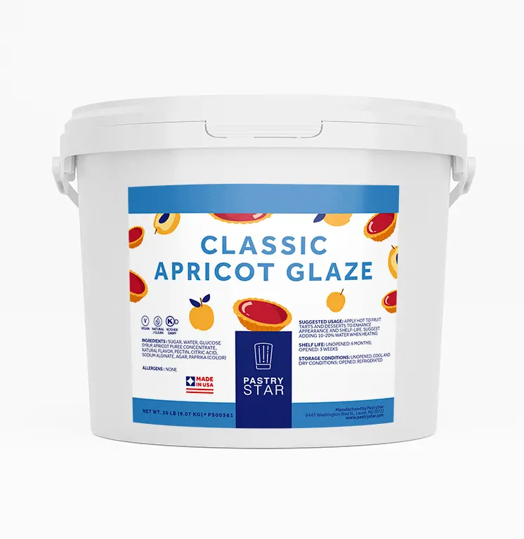 Pastrystar Classic Apricot Glaze – Traditional Fruit Shine – 20 Lb Bucket 1