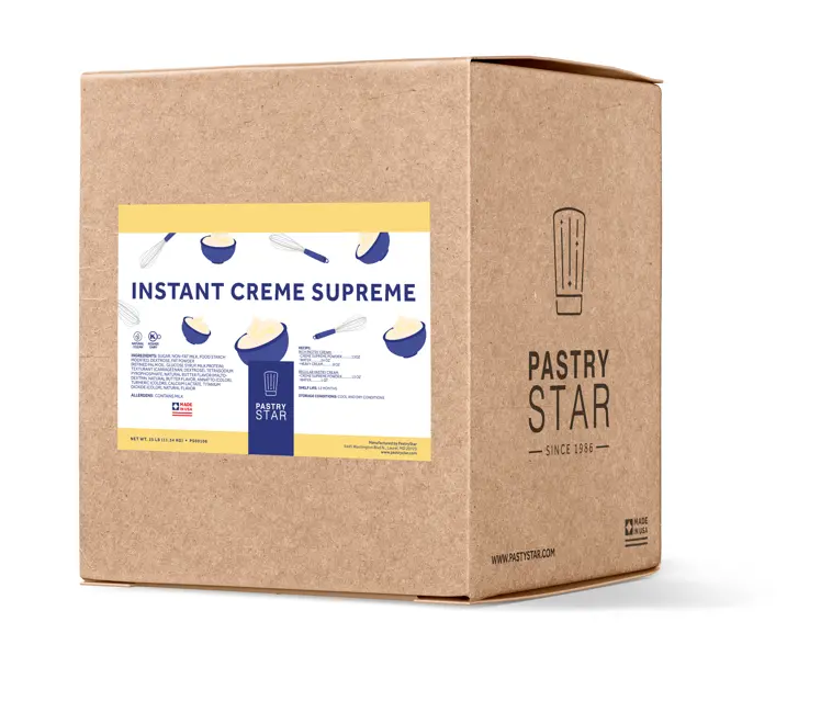 Pastrystar Instant Cream Supreme (Cold Process) – 25 Lb Whip-Stable Cream Base 1