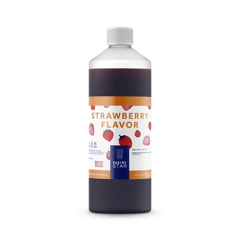 Pastrystar Strawberry Flavor Concentrate – 35 Oz Bottle 1