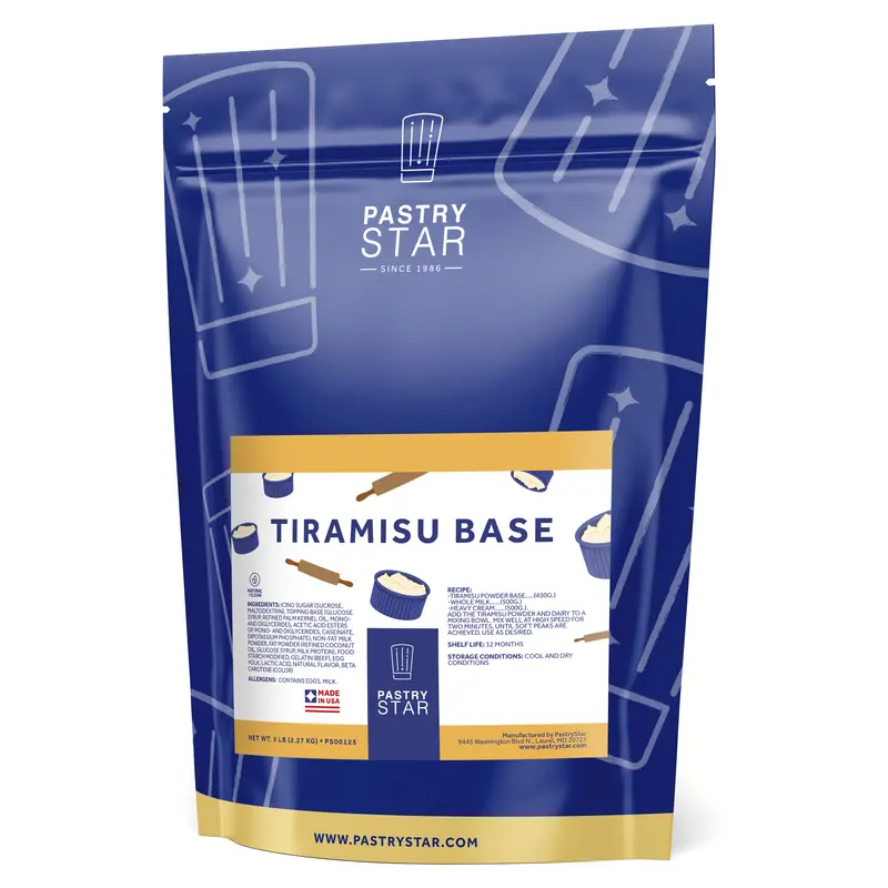 Pastrystar Tiramisu Dessert Base – 10 Lb Authentic Flavor Mix 1