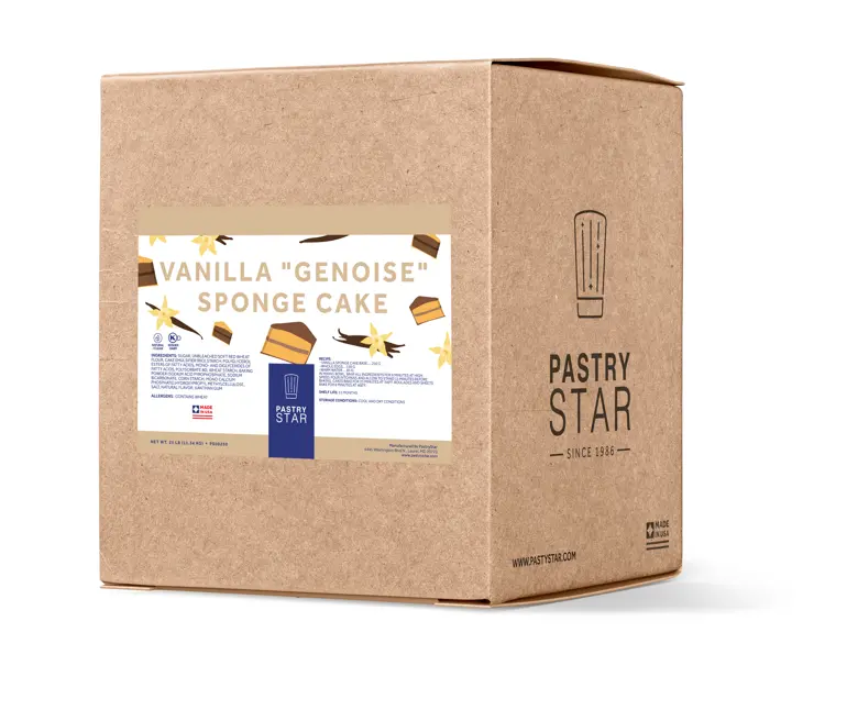 Pastrystar Vanilla Sponge Cake Mix – 25 Lb Light & Airy Formula 1