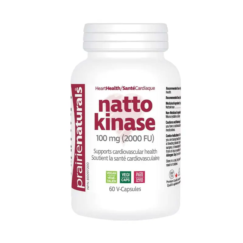 Prairie Naturals Nattokinase – Fibrinolytic Enzyme For Cardiovascular Circulation Support 1