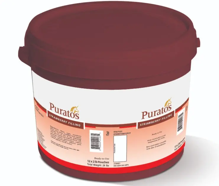 Puratos Strawberry Filling – 38 Lb Premium Fruit-Based Pastry Filling 1