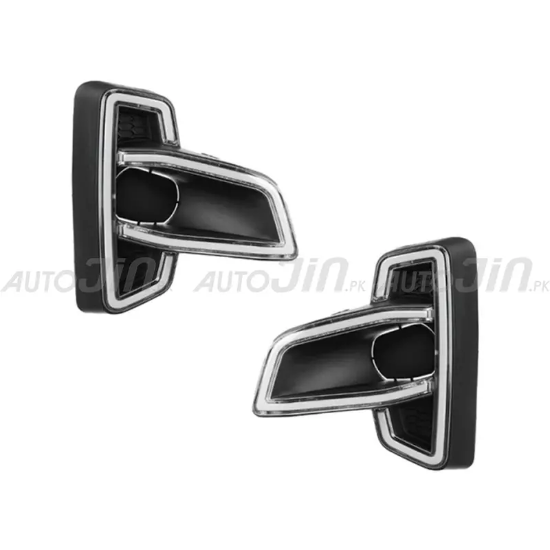 Toyota Hilux Rocco Fog Lamp Drl Covers – Dual Led (2016–2021) 1