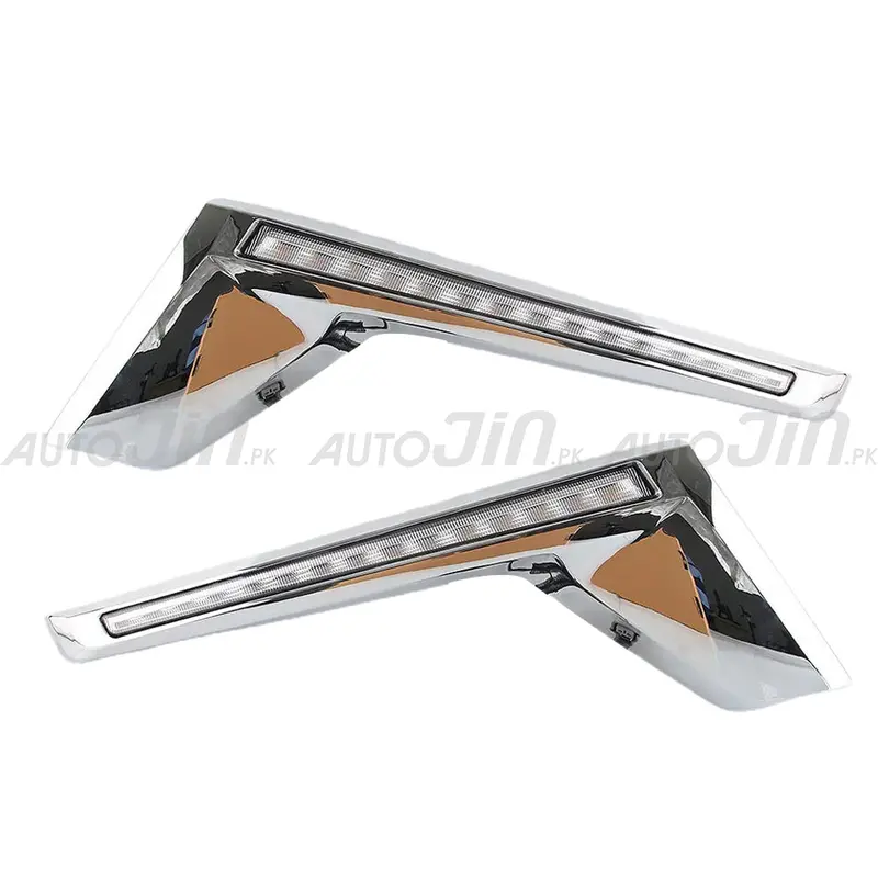 Toyota Land Cruiser 2015–2018 Chrome Abs Led Daytime Running Light Strip 1
