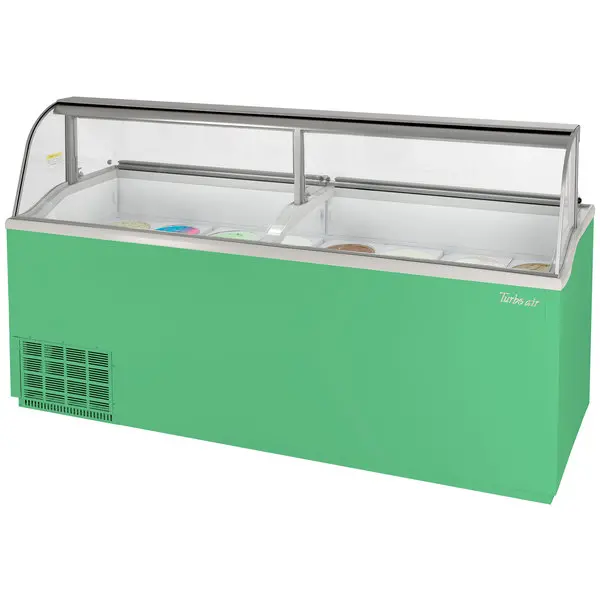 Turbo Air Tidc-91G-N 89-Inch Green Dipping Cabinet – Commercial Food Prep Station 1