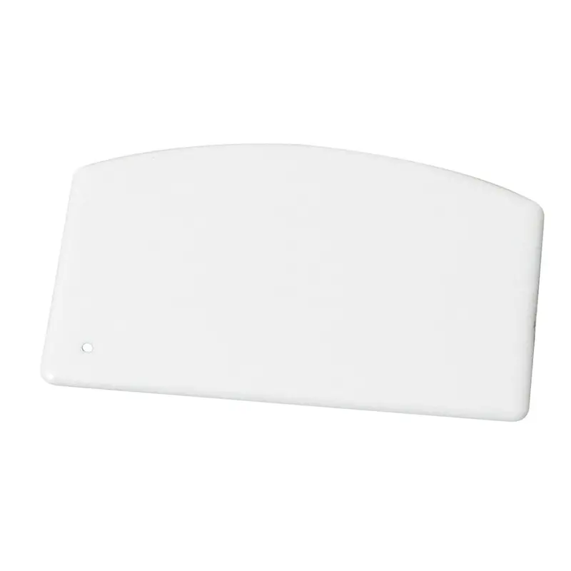 Winco Pds-5 Flexible Plastic Dough Scraper – 5.5" X 3.75", Color-Coded White 1
