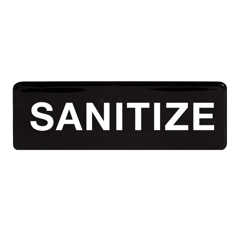 Winco Sanitize Station Sign – Durable Plastic 1